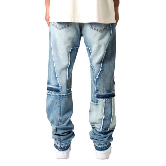 MNML Men's Blue V381 Baggy Denim Jeans Size 32 - Picture 2 of 10